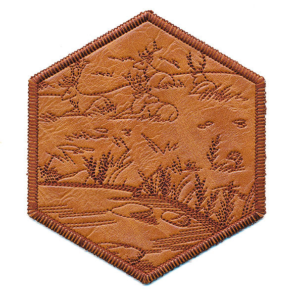 Hexagon Nature Coaster 6 (In-the-Hoop)
