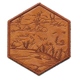 Hexagon Nature Coaster 6 (In-the-Hoop)