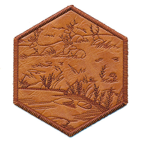 Hexagon Nature Coaster 6 (In-the-Hoop)