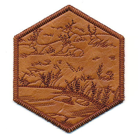 Hexagon Nature Coaster 6 (In-the-Hoop)