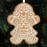 Gingerbread Cookie Ornament - Gingerbread Woman (In-the-Hoop)