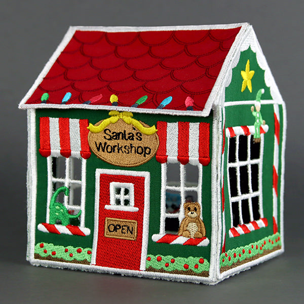 3D Christmas Village - Santa's Workshop (In-the-Hoop)