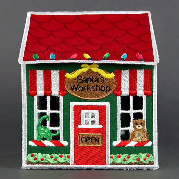 3D Christmas Village - Santa's Workshop (In-the-Hoop)