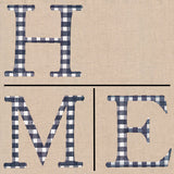 Gingham H-O-M-E Letters