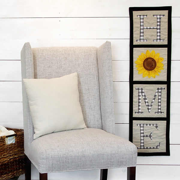 Gingham H-O-M-E Letters