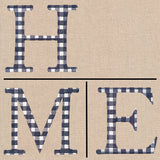 Gingham H-O-M-E Letters
