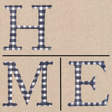 Gingham H-O-M-E Letters