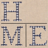 Gingham H-O-M-E Letters