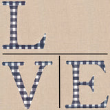 Gingham L-O-V-E Letters