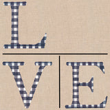 Gingham L-O-V-E Letters