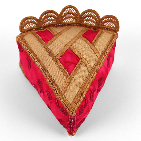 Cherry Pie Slice Pincushion (In-the-Hoop)