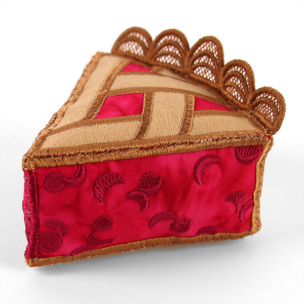 Cherry Pie Slice Pincushion (In-the-Hoop)