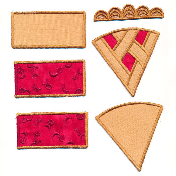 Cherry Pie Slice Pincushion (In-the-Hoop)