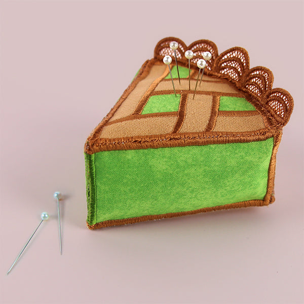 Cherry Pie Slice Pincushion (In-the-Hoop)