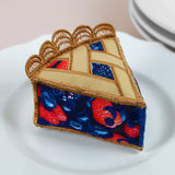 Cherry Pie Slice Pincushion (In-the-Hoop)