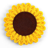 Sweet Sunflower Wine Glass Coaster (Lace)