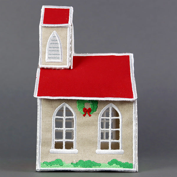 3D Christmas Village - Country Church (In-the-Hoop)