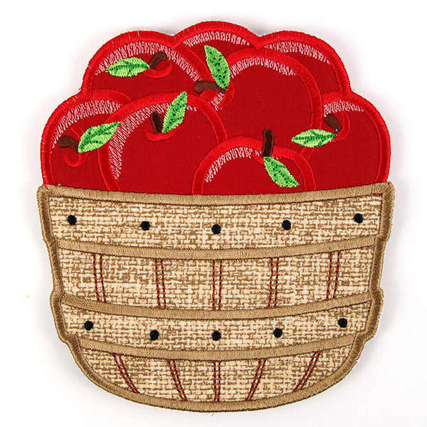 Bushel of Apples Trivet (In-the-Hoop)
