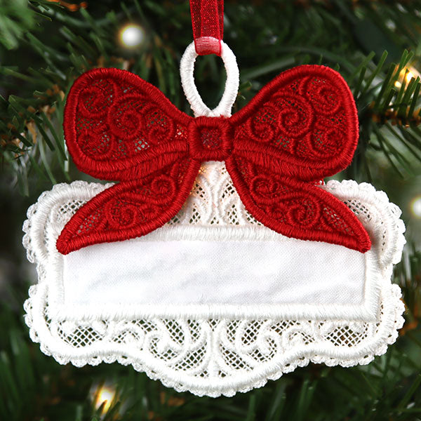 Layers of Christmas Cheer Gift Tag Ornament (Lace)