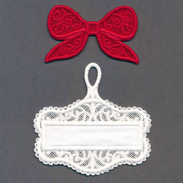 Layers of Christmas Cheer Gift Tag Ornament (Lace)