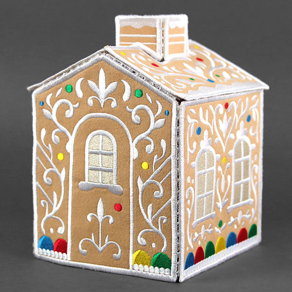 Jolly Gingerbread Tissue Box (In-the-Hoop)