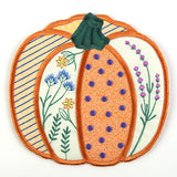 Patchwork Pumpkin Trivet (In-the-Hoop)