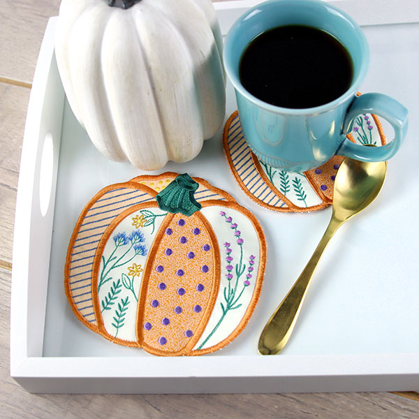 Patchwork Pumpkin Trivet (In-the-Hoop)
