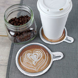 The Art of Latte Love Coaster (In-the-Hoop)