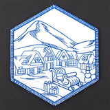 Hexagon North Pole Coaster 1 (In-the-Hoop)