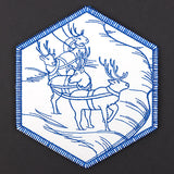 Hexagon North Pole Coaster 4 (In-the-Hoop)