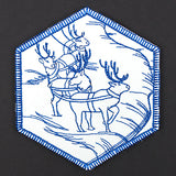 Hexagon North Pole Coaster 4 (In-the-Hoop)