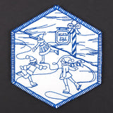 Hexagon North Pole Coaster 5 (In-the-Hoop)