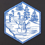 Hexagon North Pole Coaster 6 (In-the-Hoop)