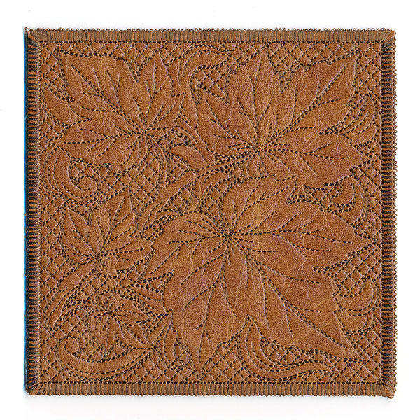 Timeless Maple Leaves Coaster (In-the-Hoop)