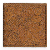 Timeless Maple Leaves Coaster (In-the-Hoop)