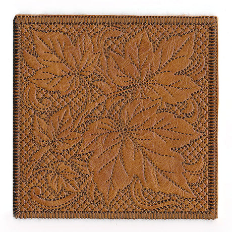 Timeless Maple Leaves Coaster (In-the-Hoop)