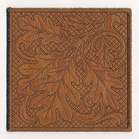 Timeless Oak Leaves Coaster (In-the-Hoop)