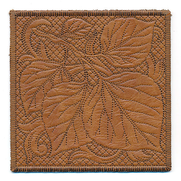 Timeless Aspen Leaves Coaster (In-the-Hoop)