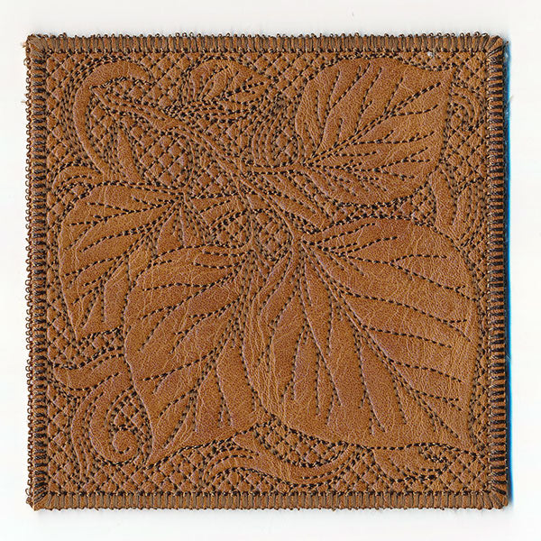 Timeless Aspen Leaves Coaster (In-the-Hoop)
