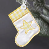 Merry Star Stocking Ornament (In-the-Hoop)