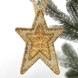 Country Christmas Star Ornament (In-the-Hoop)