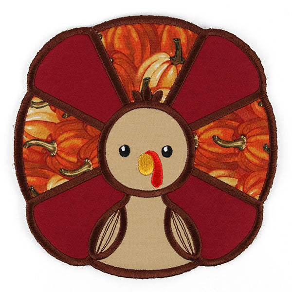 Gobbles of Goodness Turkey Trivet (In-the-Hoop)