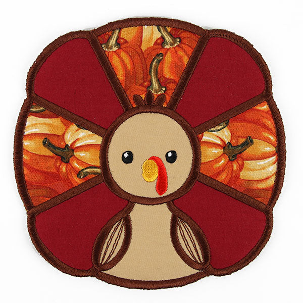 Gobbles of Goodness Turkey Trivet (In-the-Hoop)