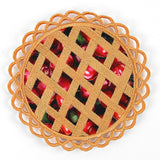 Lattice Top Pie Coaster (In-the-Hoop)