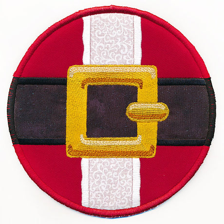 Jolly Ol' Santa Belt Buckle Trivet (In-the-Hoop)