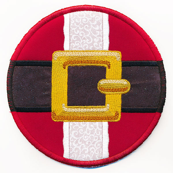 Jolly Ol' Santa Belt Buckle Trivet (In-the-Hoop)