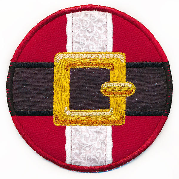 Jolly Ol' Santa Belt Buckle Trivet (In-the-Hoop)
