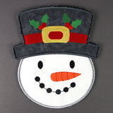 Merry Christmas Snowman Trivet (In-the-Hoop)