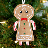 Gingerbread Man Double Candy Cane Holder (In-the-Hoop)