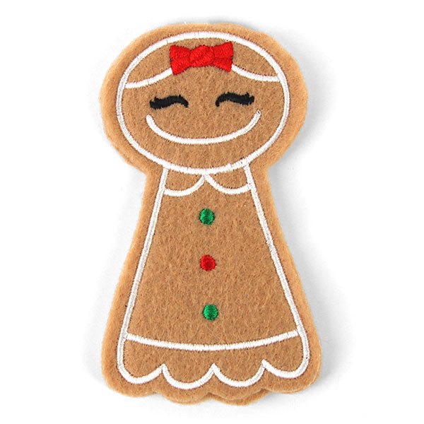 Gingerbread Woman Double Candy Cane Holder (In-the-Hoop)